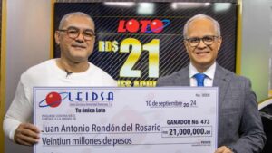 Lee más sobre el artículo Leidsa entrega 21 millones a ganador número 473 de la loto