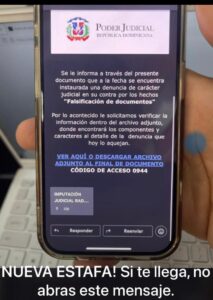 Lee más sobre el artículo ALERTA ESTAFA: MENSAJE DE ENGAÑO.